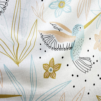 Designer Fabric - 'Golden Birds'