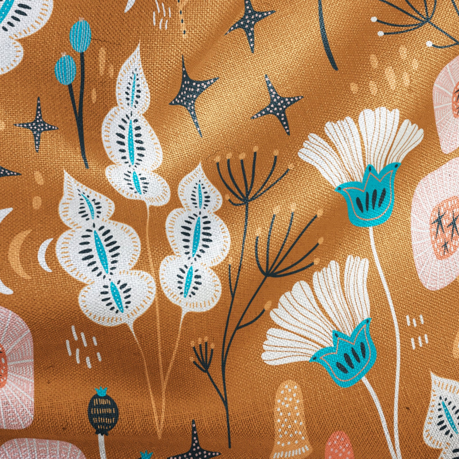 Designer Fabric - 'Warm Floral'