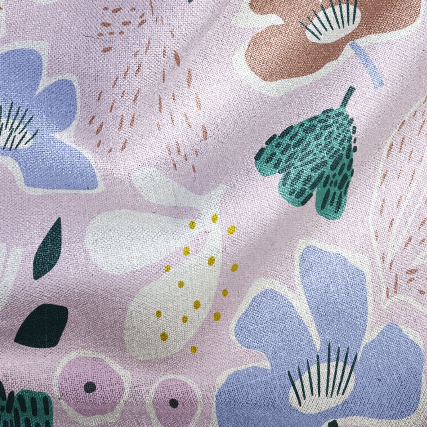 Designer Fabric - 'Lilac Meadow Bloom'