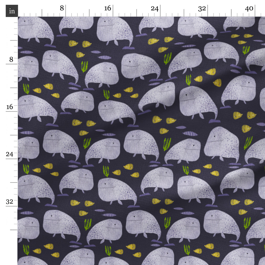 Designer Fabric - Blue Whales