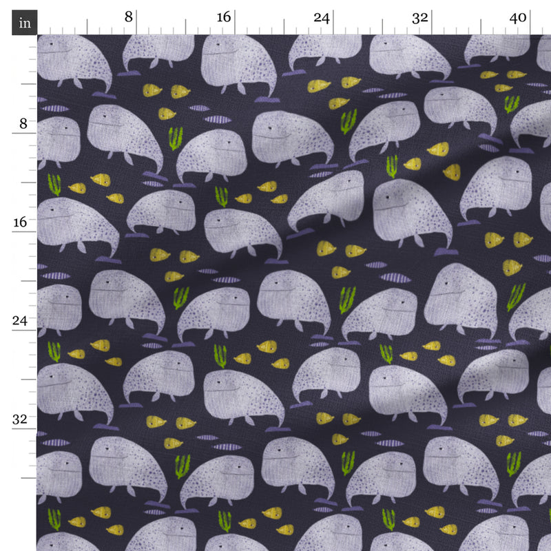 Designer Fabric - Blue Whales
