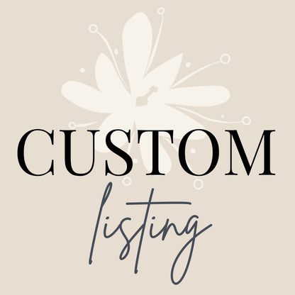 Custom listing for Marisa