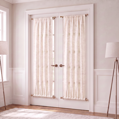 Custom Double Rod Pocket Door Curtain Panel from Your Fabric
