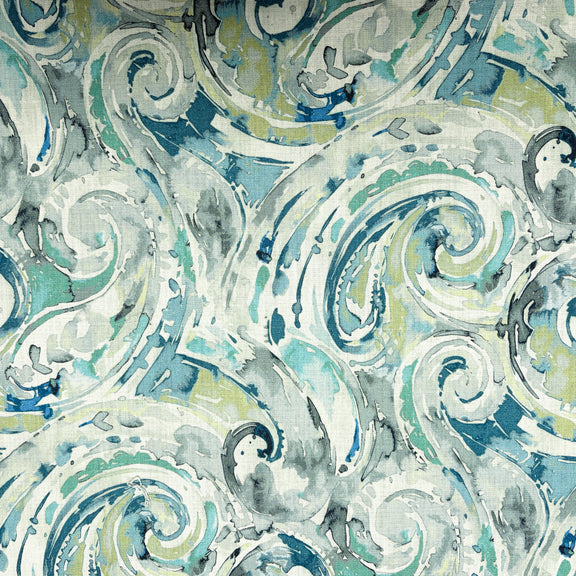 Mill Creek Vanden-Riverpark - Printed Cotton Drapery Fabric by the Yard/Meter.