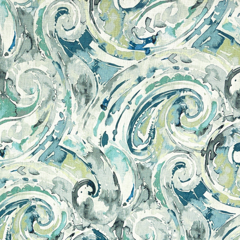 Mill Creek Vanden-Riverpark - Printed Cotton Drapery Fabric by the Yard/Meter.