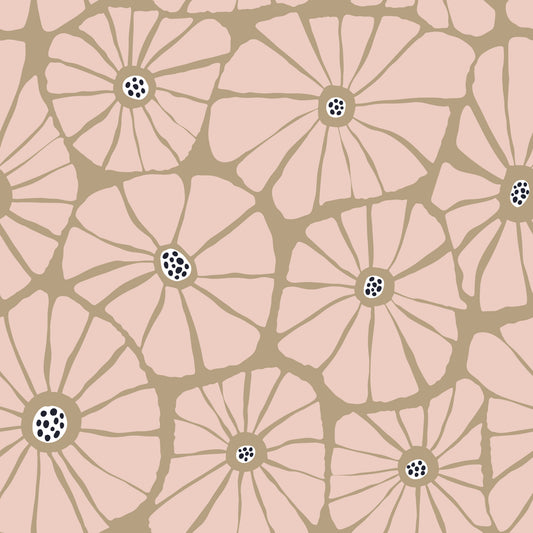 Designer Fabric - 'Simple Petals'