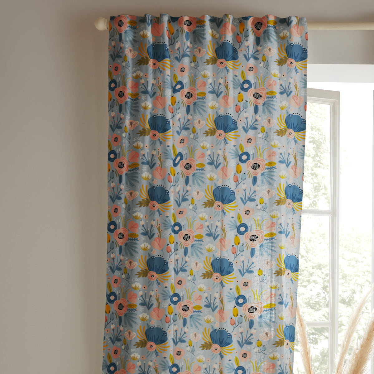 Designer Fabric - 'Sunset Flora Dance'