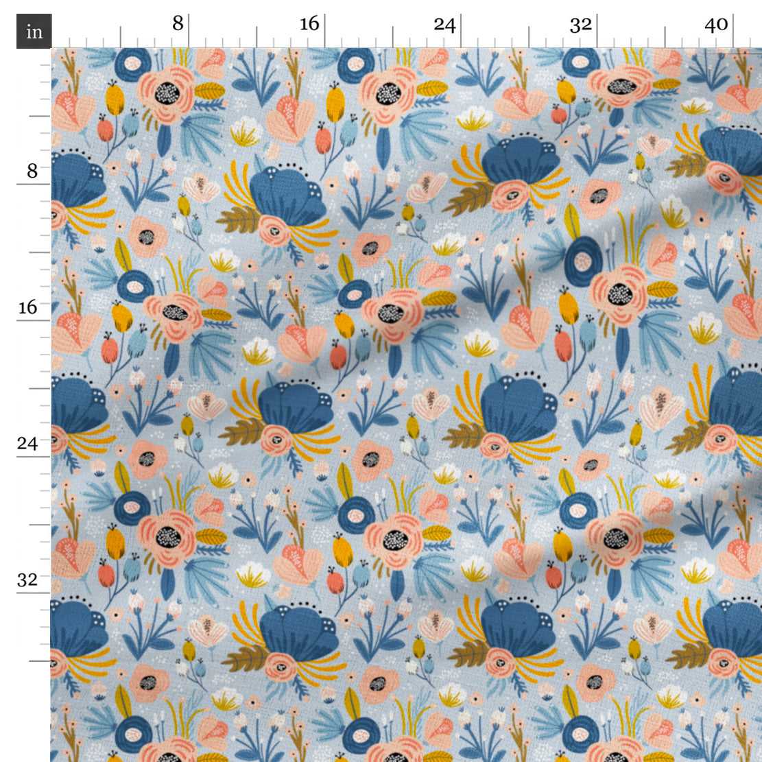 Designer Fabric - 'Sunset Flora Dance'