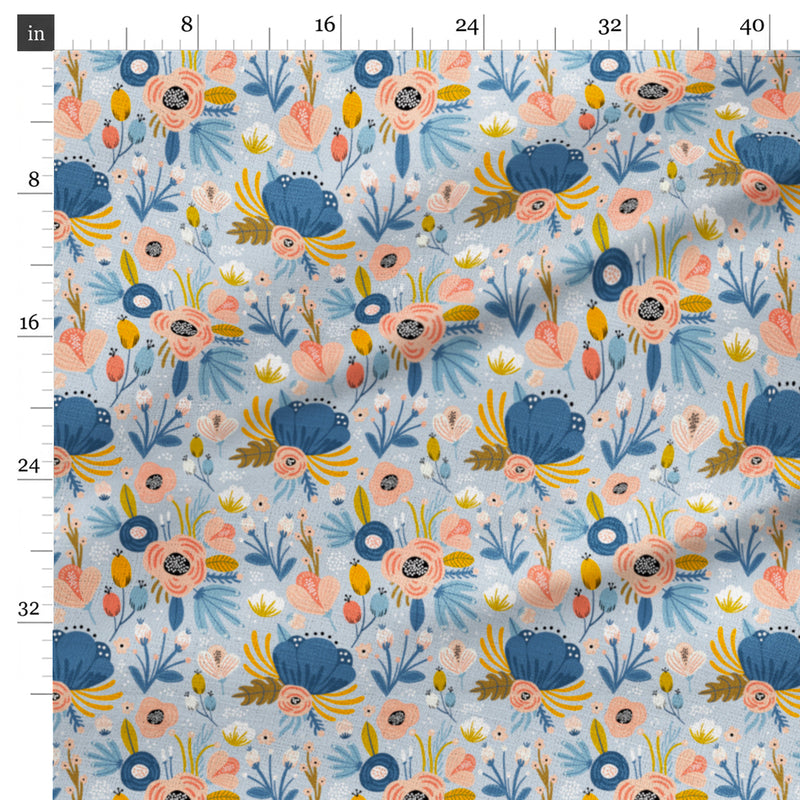 Designer Fabric - 'Sunset Flora Dance'