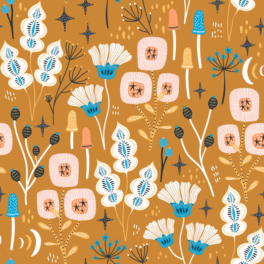 Designer Fabric - 'Warm Floral'