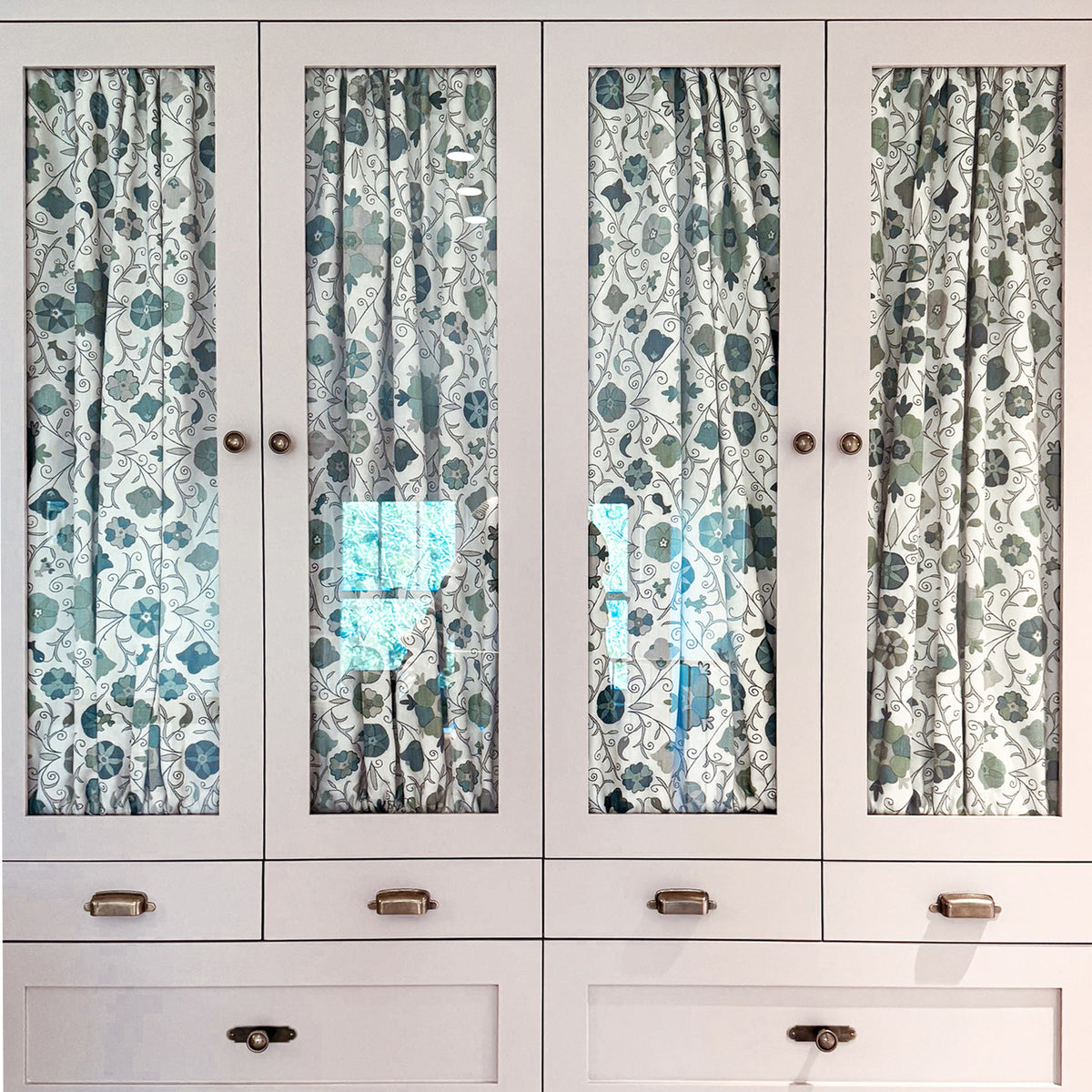 Custom Double Rod Pocket Door Curtain Panel from Your Fabric