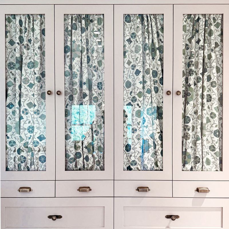 Custom Double Rod Pocket Door Curtain Panel from Your Fabric