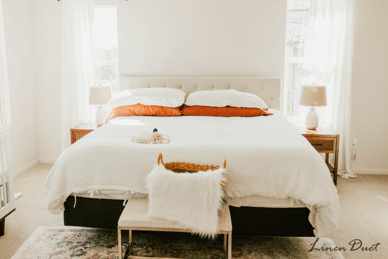 Linen Duvet Cover Queen, Green Duvet Cover, Linen Bedding Duvet Cover with Ties, Natural Linen Duvet Cover King Eco Friendly Toddler Bedding