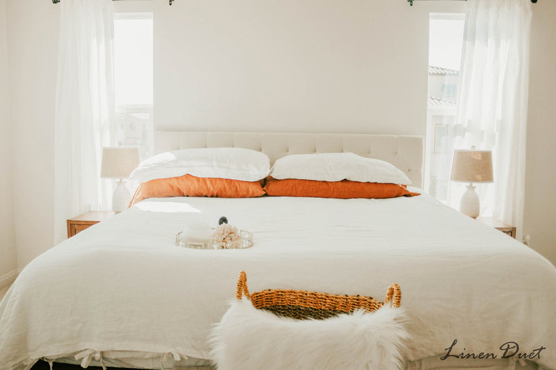 Linen Duvet Cover Queen, Green Duvet Cover, Linen Bedding Duvet Cover with Ties, Natural Linen Duvet Cover King Eco Friendly Toddler Bedding