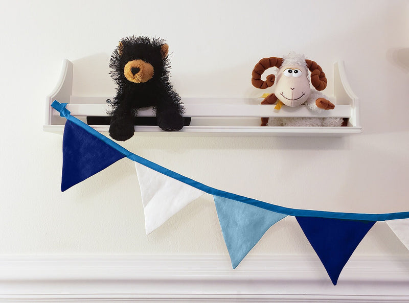 Linen Bunting, Kids Room Décor Fabric Bunting, Halloween Bunting, Baby Shower, Wedding Bunting Garland, Nursery Wall Décor