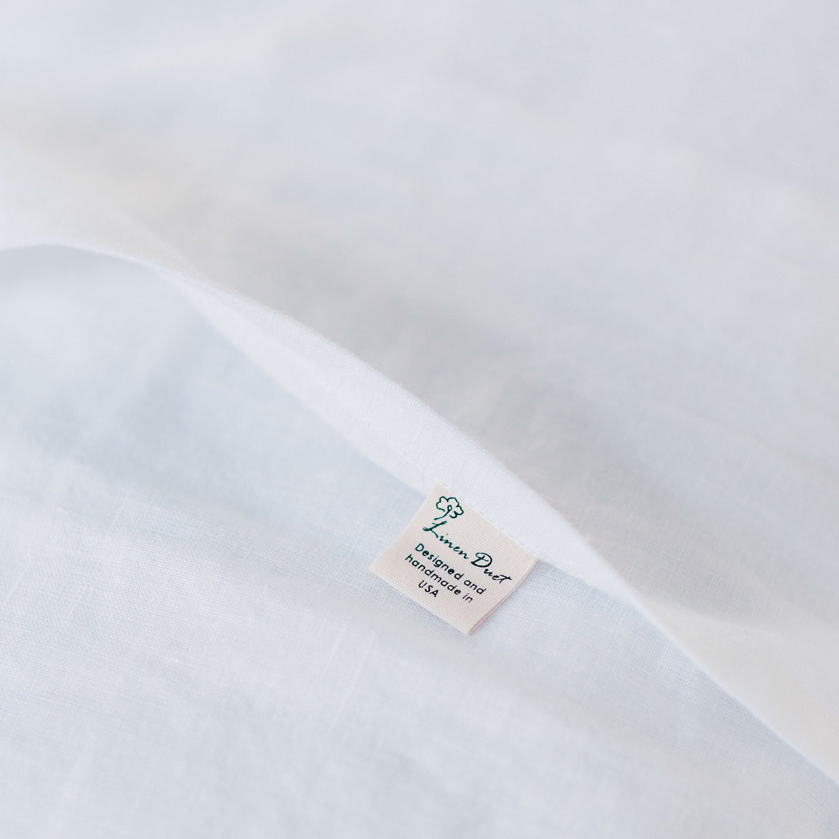 Linen Bed Coverlet with Flat Sides and Corner Ties - Linen Bedding Natural - White, Oatmeal, Mustard Bed Cover - Custom, Queen, King - Gift