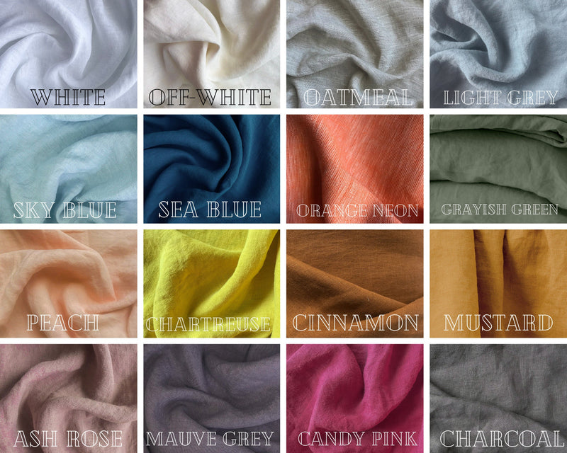 European Linen Fabric & Color Options