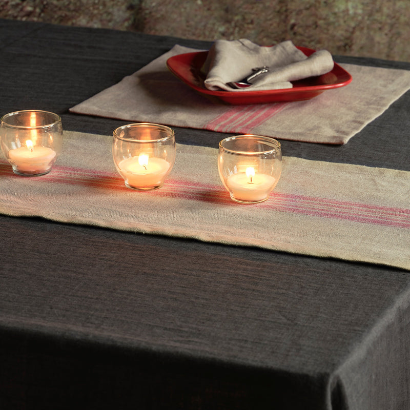 Table Runner with Stripes, Pure Linen Table Runner, Farmhouse Table Runner, Custom Table Runner, Housewarming Gift, Eco-Friendly Home Decor