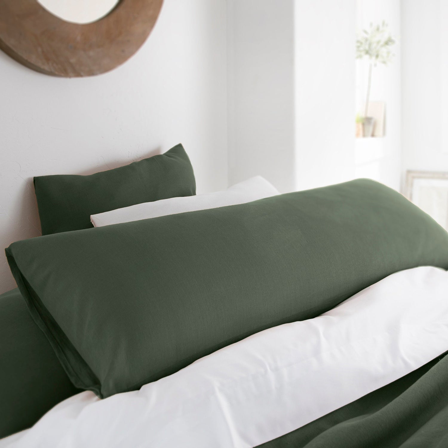 Extra Long Linen Body Pillow Cover – Handmade European Linen Pillowcase