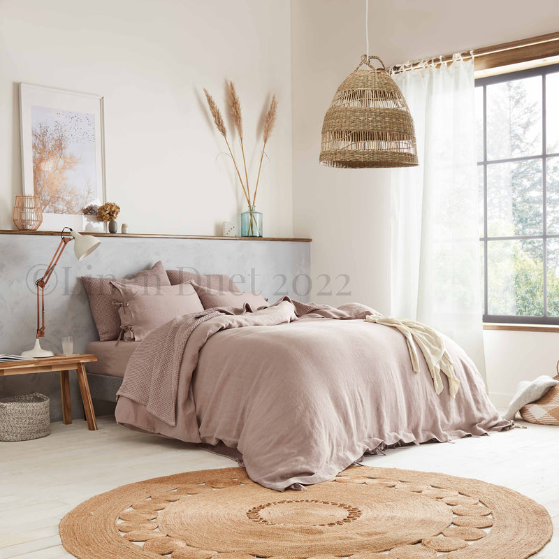 Sheer Linen Tie Top Curtains – Adjustable Tie Panel