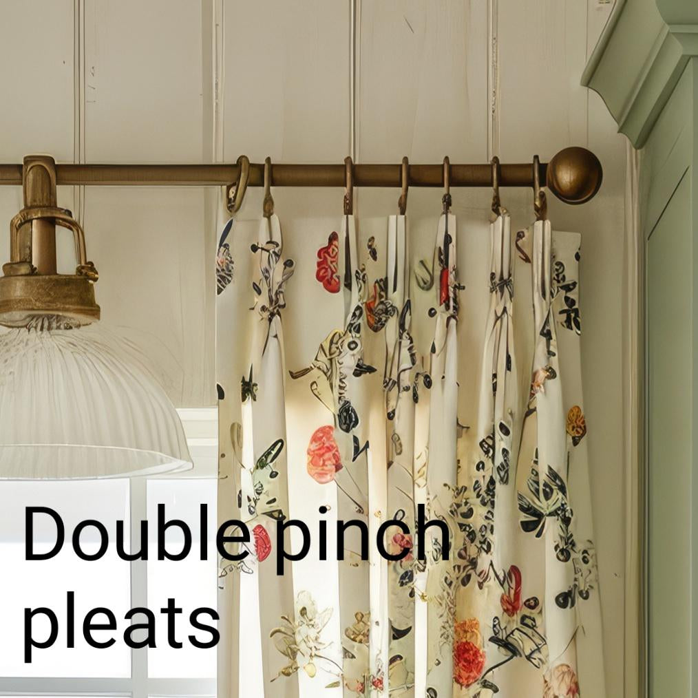 Custom Pleated Curtains Made from Your Own Fabric