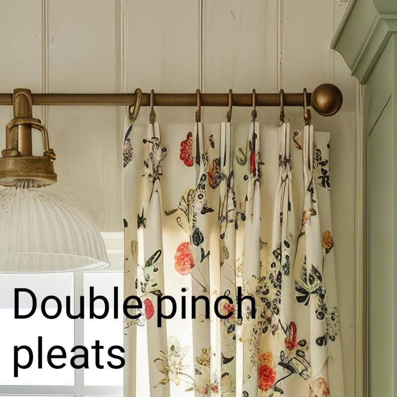 Custom Pleated Curtains Made from Your Own Fabric