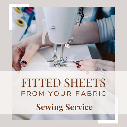 Custom Fitted Sheet Sewing Service from Your Fabric