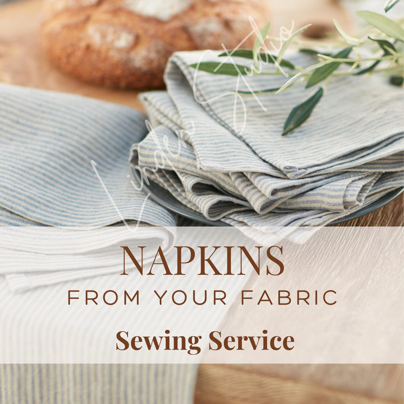Custom Fabric Napkin Sewing Service – Handmade Napkins by Linden Studio