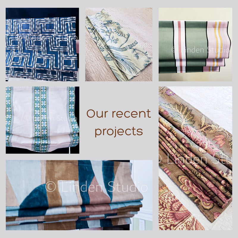 Custom Faux Roman Shades from Your Fabric – Tailored Window Valance