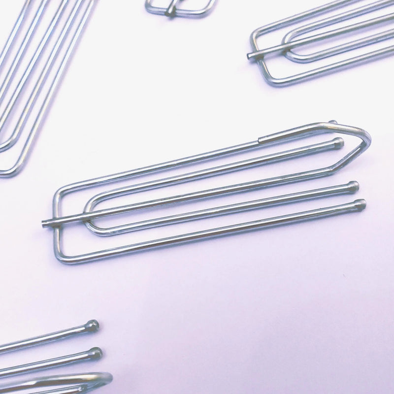 Stainless Steel Curtain Pleat Hooks – 4-Prong (Set of 10)
