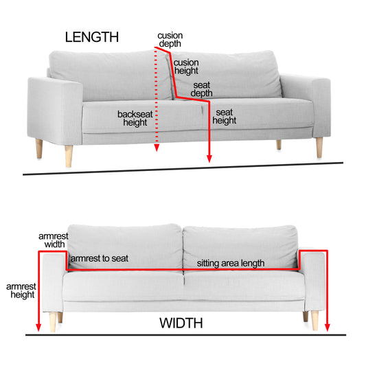 Linen Couch Cover Handmade from Natural European Linen