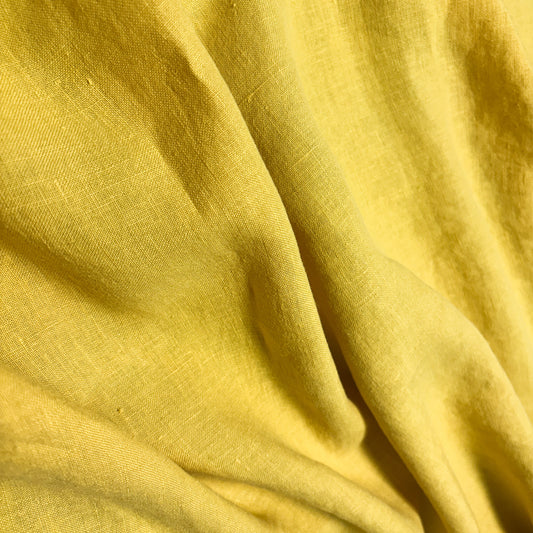 yellow linen fabric