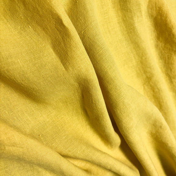 yellow linen fabric