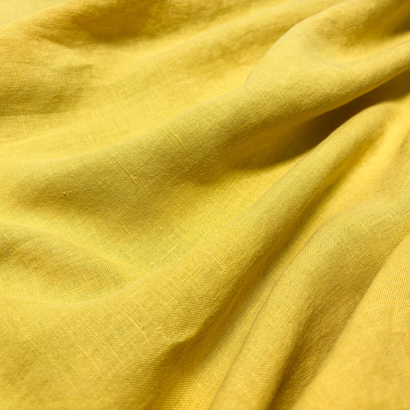 yellow linen fabric